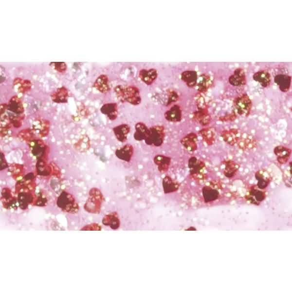 Glitterfarbe Konfetti Glue 50ml Herzen rot