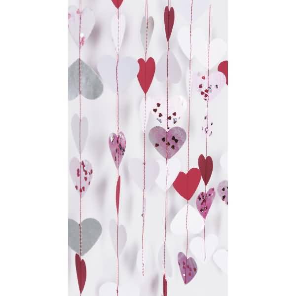 Glitterfarbe Konfetti Glue 50ml Herzen rot