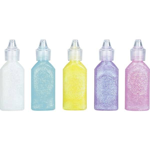 Glitterfarbe Glue Set 3x30ml Rainbow