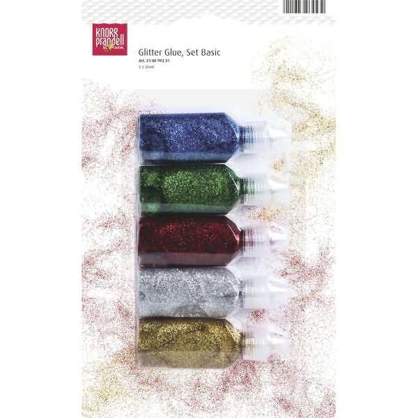 Glitterfarbe Glue Set 3x30ml Basic