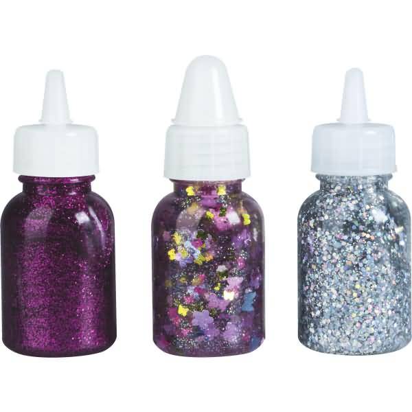 Glitterfarbe Glue Set 3x30ml Spring