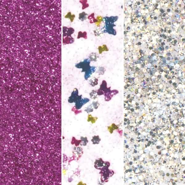 Glitterfarbe Glue Set 3x30ml Spring