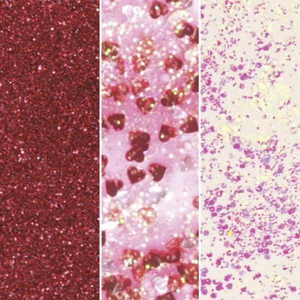 Glitterfarbe Glue Set 3x30ml Love