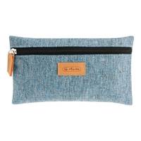 Herlitz Faulenzer flach GREENline RPET blau - 123 x 15 mm - Grau