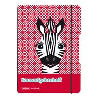 Herlitz Aufgabenheft flex PP A5 48 Bl. Cute Animals Zebra - A5 - 48 Blatt - 80 g