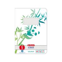 Herlitz Schulheft A5 GREENline Panda 05| GREENline/Panda/Bl.16/Lineatur 05 - A5