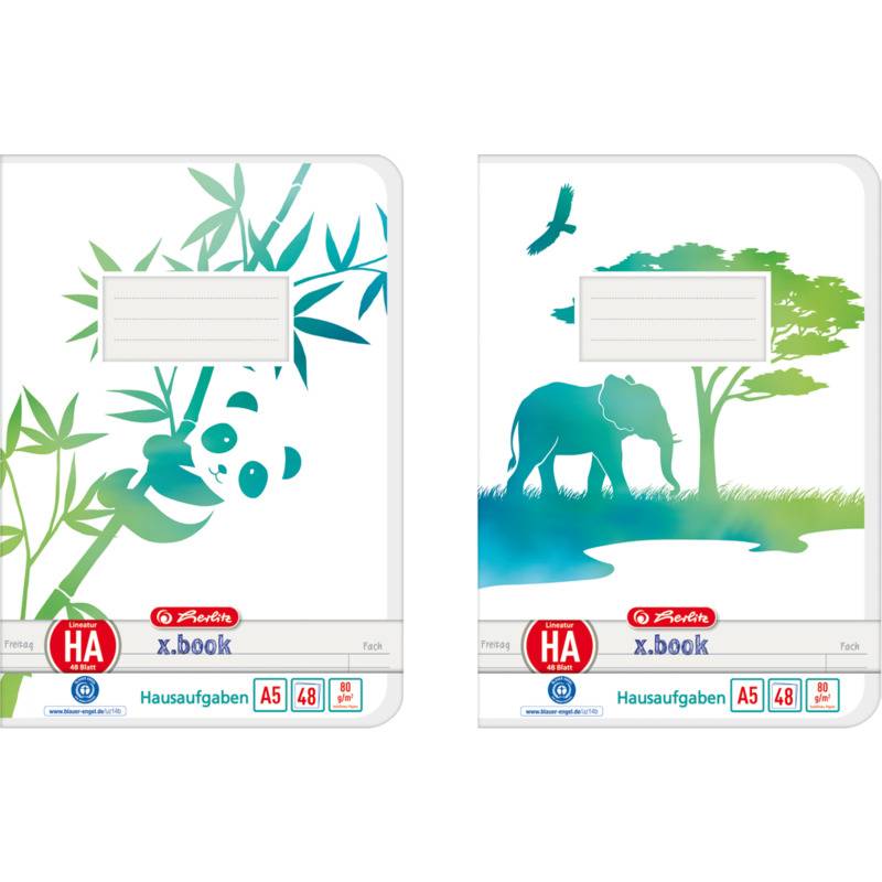 herlitz Hausaufgabenheft GREENline, DIN A5, 48 Blatt
