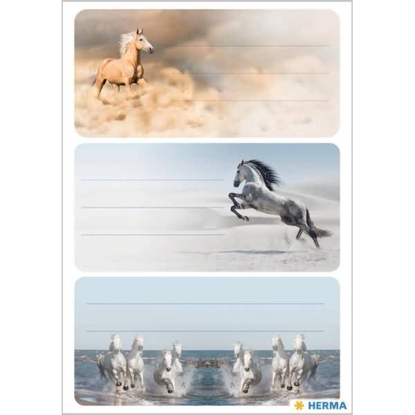 Schuletiketten Pferde