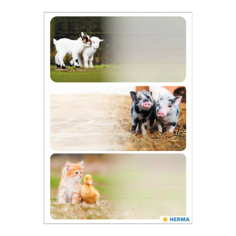 HERMA Buchetiketten VARIO "Bauernhoftiere"