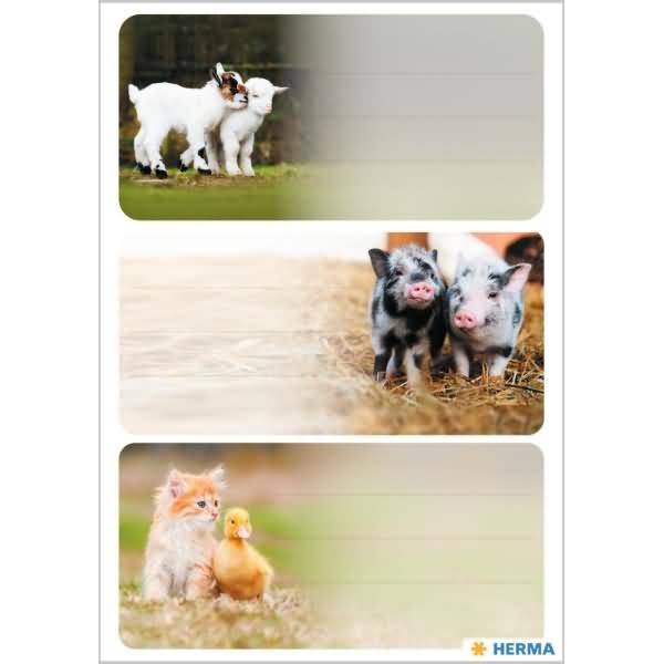 Schuletiketten Bauernhoftiere