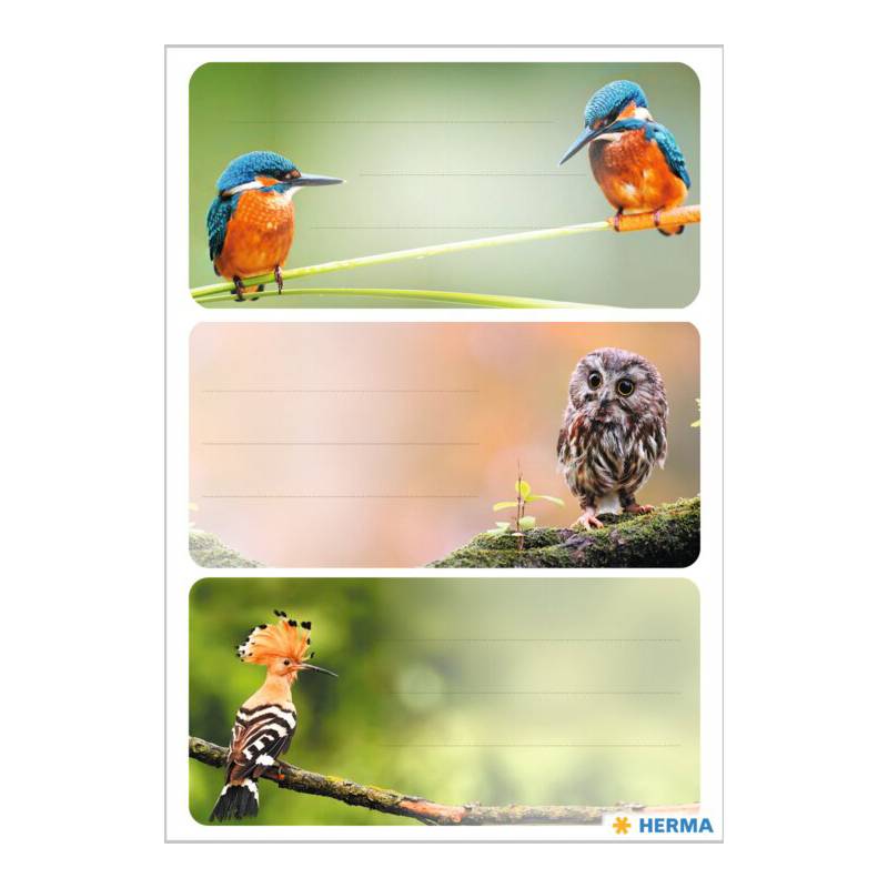 HERMA Buchetiketten VARIO "Heimatvögel"
