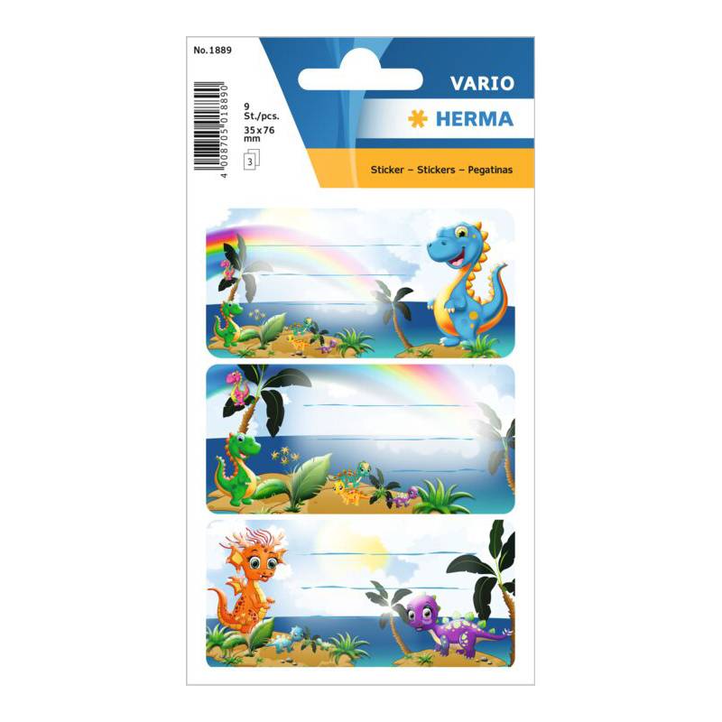 HERMA Buchetiketten VARIO "Dinos"