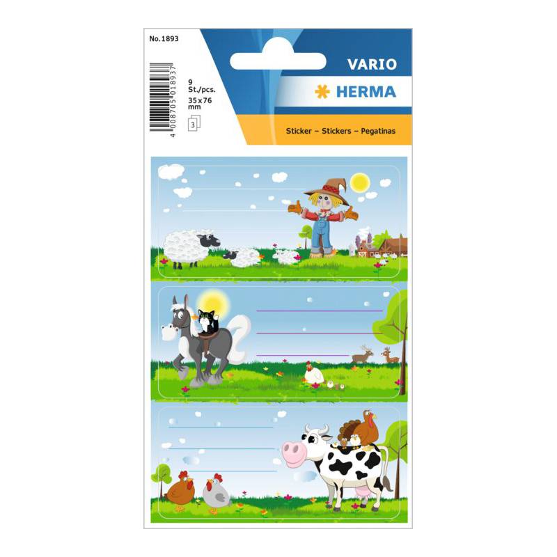 HERMA Buchetiketten VARIO "Kleine Farm"