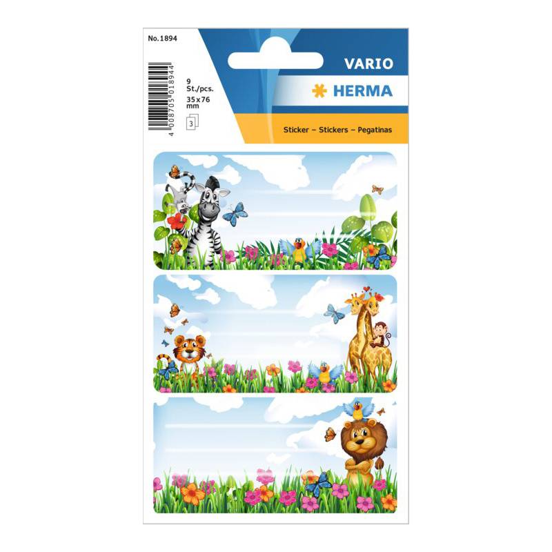 HERMA Buchetiketten VARIO "Dschungel"