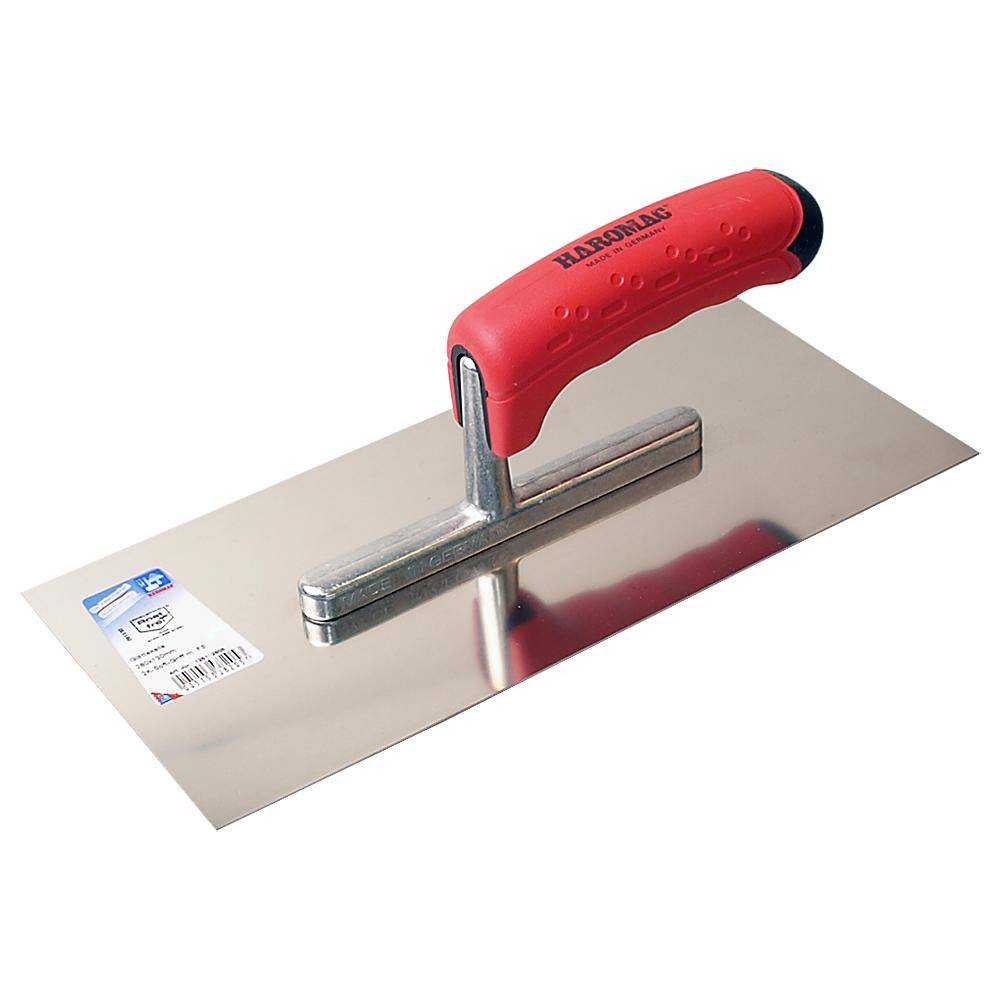 Glättekelle ERGO-TOP - Edelstahl rostfrei - Blattlänge 280 mm - Blattbreite 130 mm - 2K-Griff