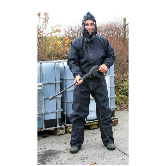 Wasch- und Reinigungsoverall - wasserdicht - Gr. XXL - mit Kapuze