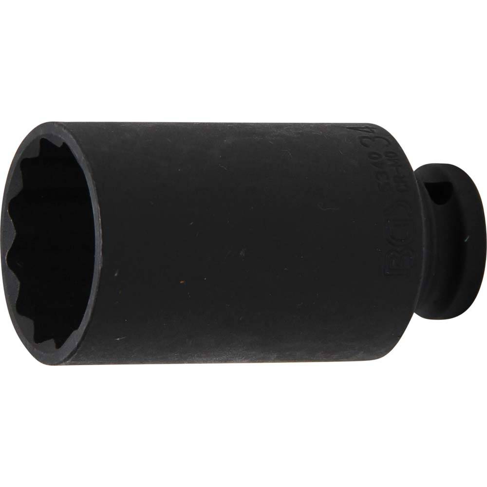 Kraft-Steckschlüssel-Einsatz "BGS" - 12-kant - 1/2" Antrieb - Chrom-Molybdän-Stahl - Größe 34 mm