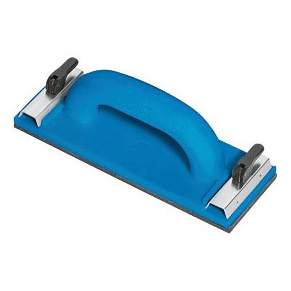 Handschleifer - 230 x 85 mm - mit Klemmleisten + Bügelgriff - Moosgummi-Belag