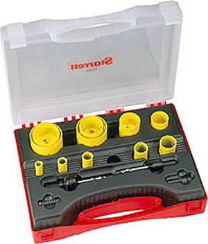 Lochsägen-Satz - duale Zahnteilung - Ausführ. Sanitär Deluxe "Starrett" Bi-Meta