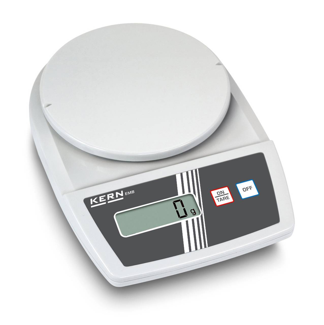 Kleinteil-Waage - bis 2200 g - 365x365 mm - Ø 105 mm - Kunststoff - mit Digitalanzeige
