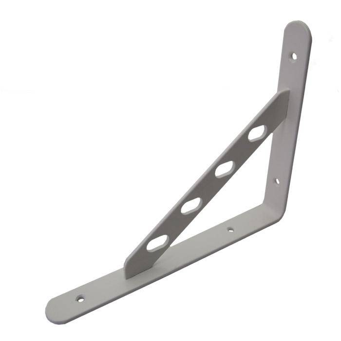 "Alpha Line" Garderobenkonsole - weiß - Schenkellänge 250 x 200 x 30 mm - Materialstärke 3,0 mm - VE 2 Stück - Preis per VE
