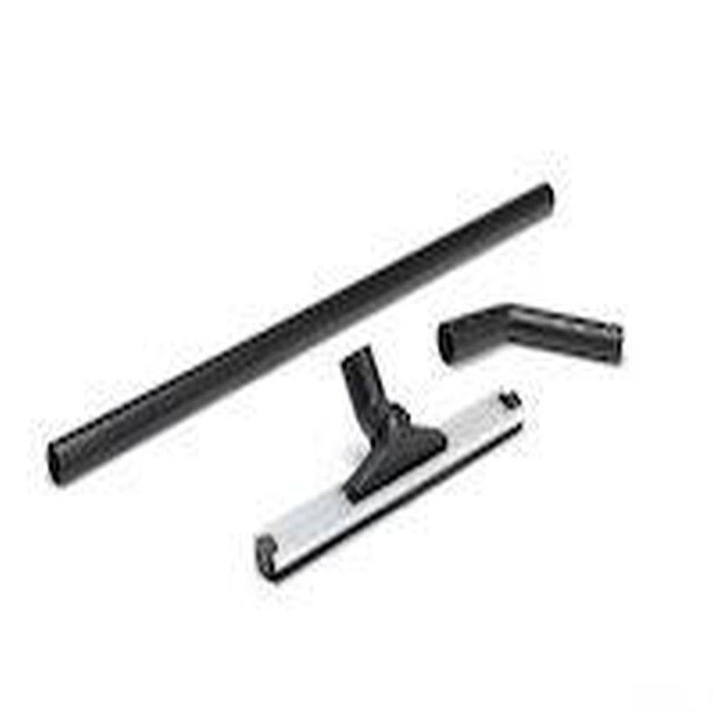 Bodenreinigungsausrüstung kompl. - Ø 51 mm - Breite 400 mm - mit kleinen Nylon-Rollen und Gummilippen