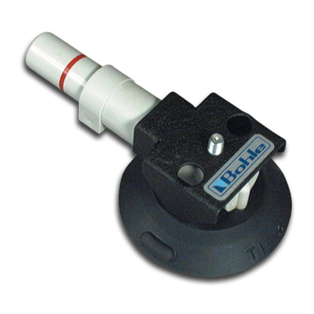 Saughalter mit Handpumpe - Kunststoff - Saugscheiben-Ø 75 mm - Gewinde 1/4 Zoll - Tragkraft 7 kg