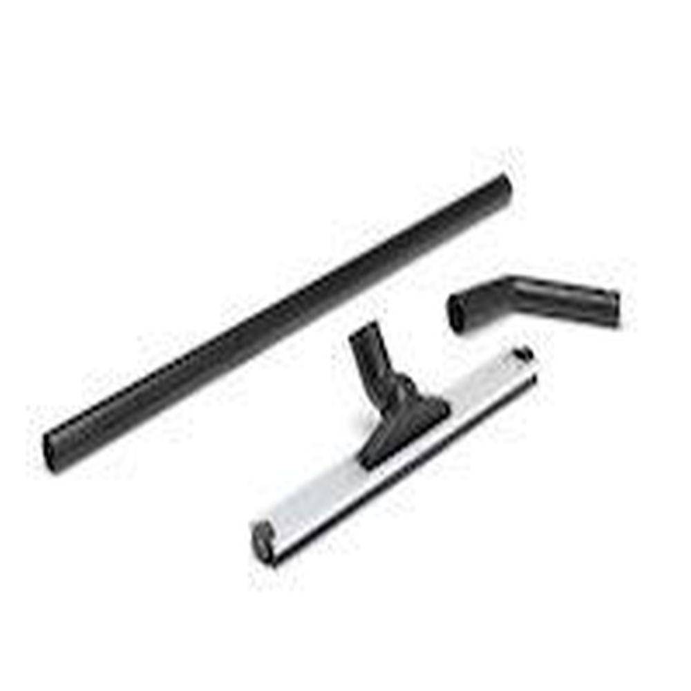 Bodenreinigungsausrüstung kompl. - Ø 51 mm - Breite 600 mm - mit kleinen Nylon-Rollen und Gummilippen