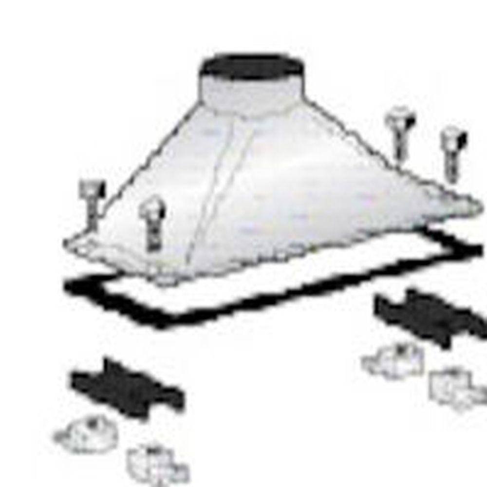 Senkrechter Rohranschluss - für ALU 150/250 - Ø 250 mm