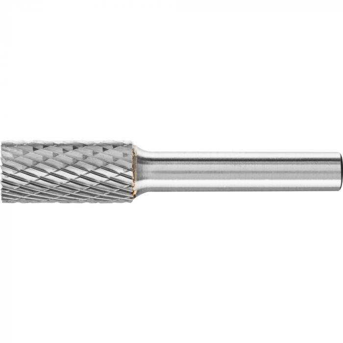 PFERD HM-Frässtift - Zylinderform ZYAS mit Stirnverzahnung - TOUCH - Frässtift-Ø 12 mm - Schaft-Ø 8 mm