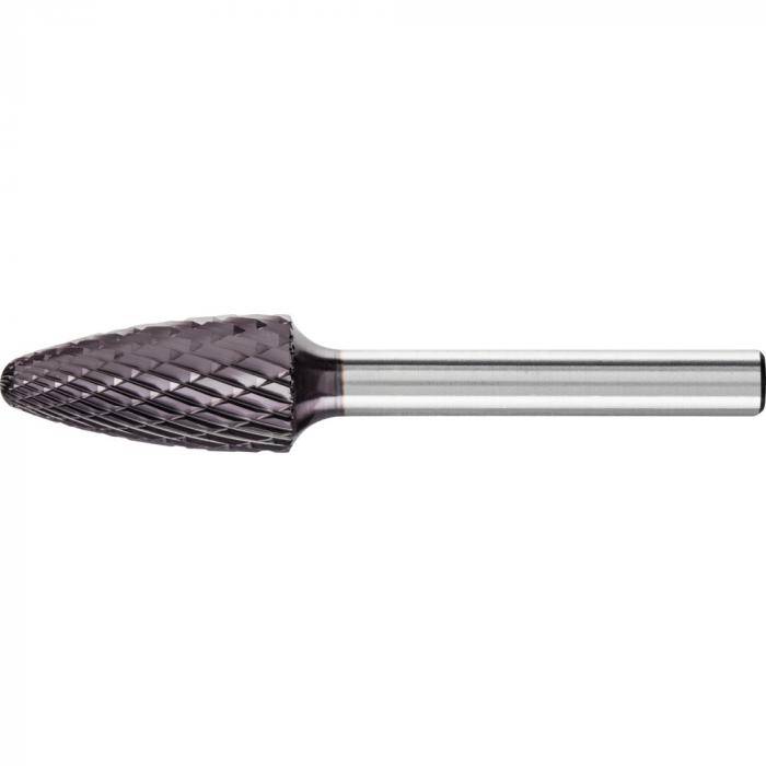 PFERD HM-Frässtift - Rundbogenform RBF - Z3 PLUS HC-FEP - Außen-Ø 12 mm - Schaft-Ø 6 mm