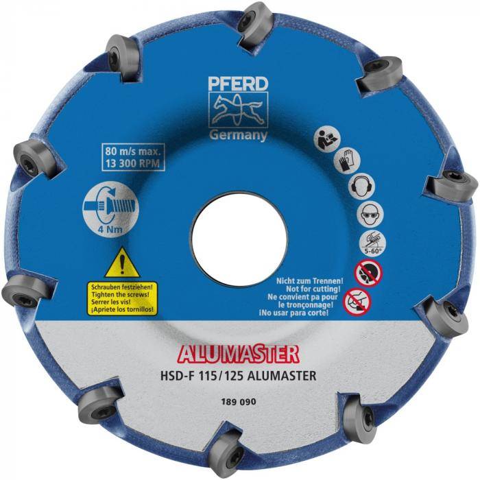 PFERD High Speed Disc ALUMASTER HICOAT HSD-F 115/125 ALUMASTER HIOCAT