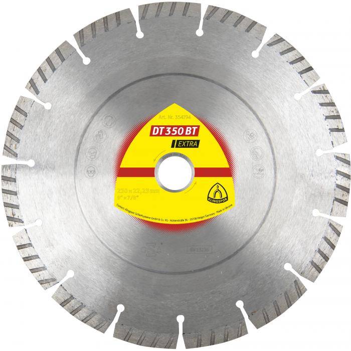 Diamanttrennscheibe DT 350 BT - Durchmesser 150 mm - Segmente Anzahl 11 mm - Segmente Länge 33 mm - Segmente Breite 2,4 mm - zulässige Drehzahl 1020