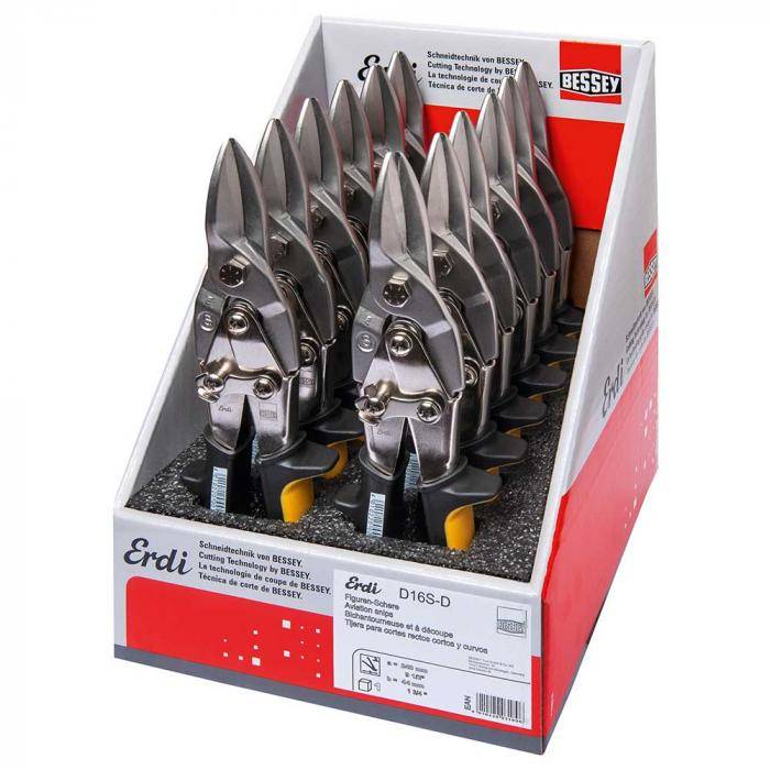 Verkaufsdisplay mit 12 Figuren-Scheren D16S