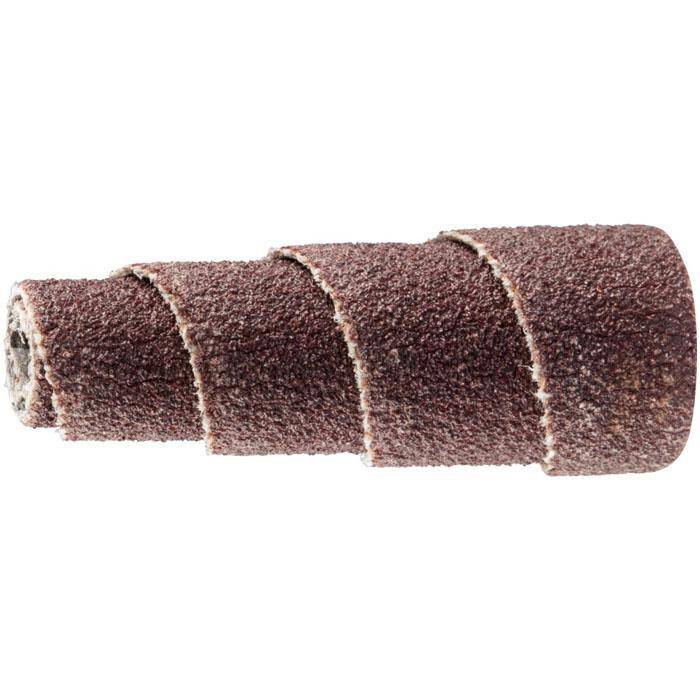 Schleifrolle - PFERD POLIROLL® - Konusform - mit Korundkorn - für Metall - Bezeichnung PRK 1025 A 150 - Maße (D x T) 10 x 25 mm - Korngröße 150 -