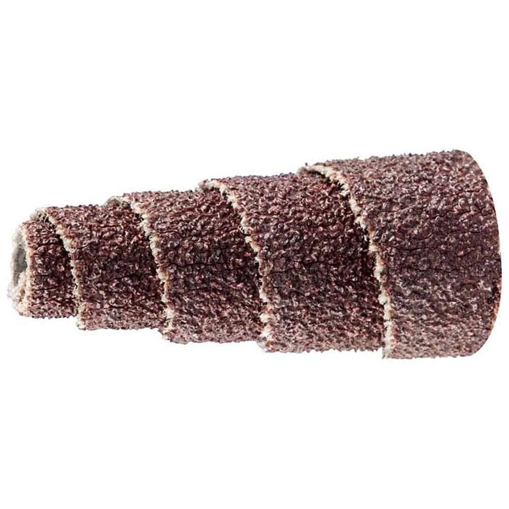 Schleifrolle - PFERD POLIROLL® - Konusform - mit Korundkorn - für Metall - Bezeichnung PRK 1225 A 80 - Maße (D x T) 12 x 25 mm - Korngröße 80 - e