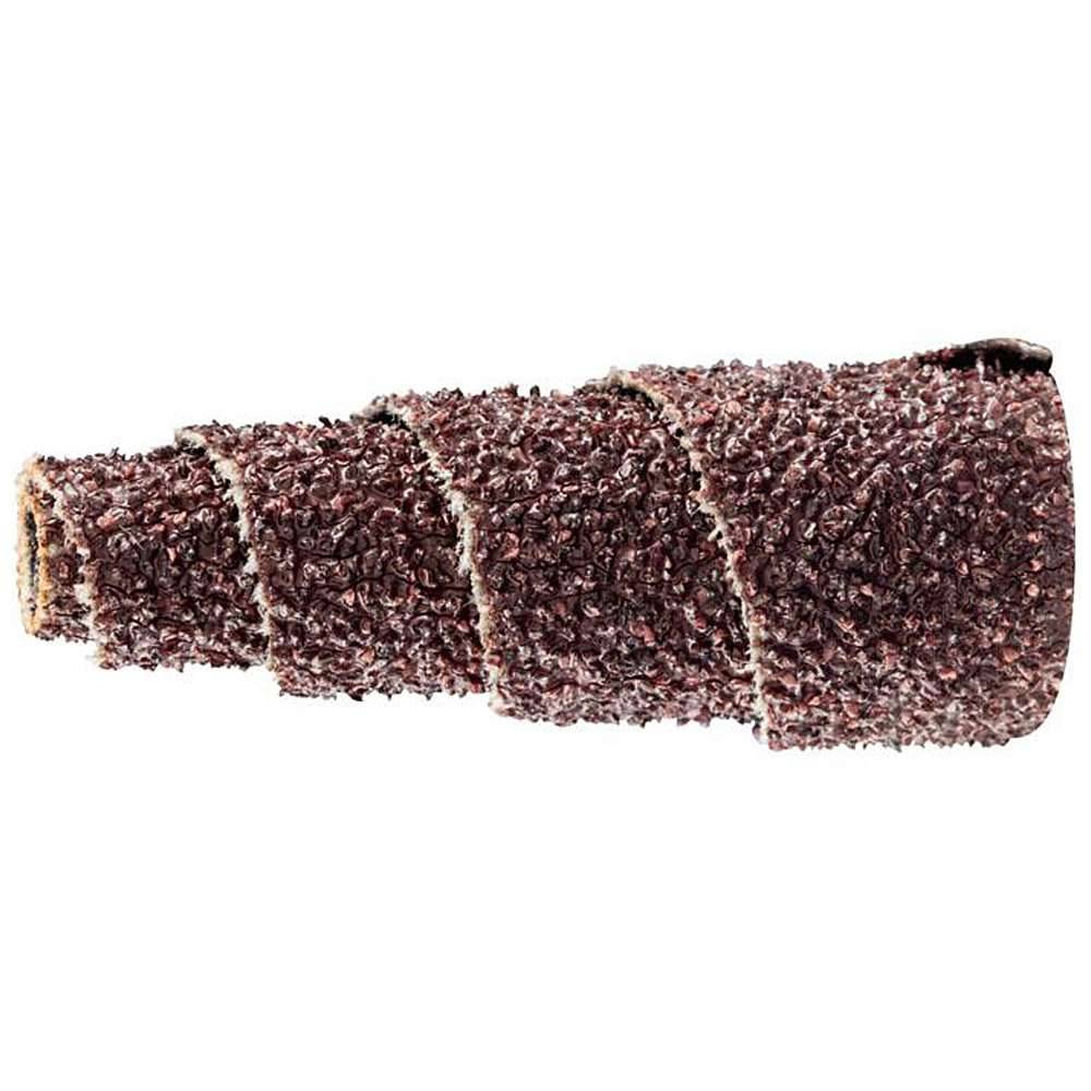 Schleifrolle - PFERD POLIROLL® - Konusform - mit Korundkorn - für Metall - Bezeichnung PRK 1535 A 50 - Maße (D x T) 15 x 35 mm - Korngröße 50 - e