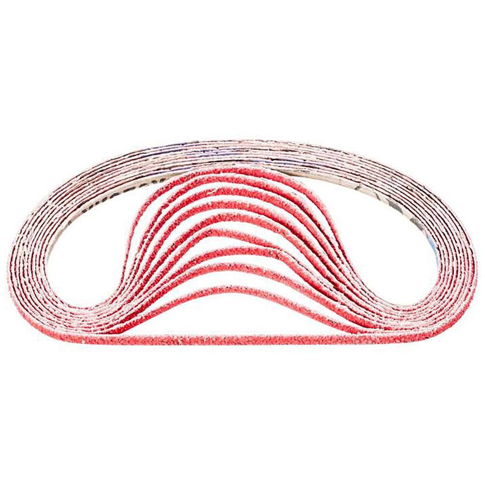 Schleifband - PFERD - Keramikkorn CO-COOL - Korngröße 40 - Bezeichnung BA 6/520 CO-COOL 40 - Maße (T x L) 6 x 520 mm - ISO 2976 - VE 100 Stück -