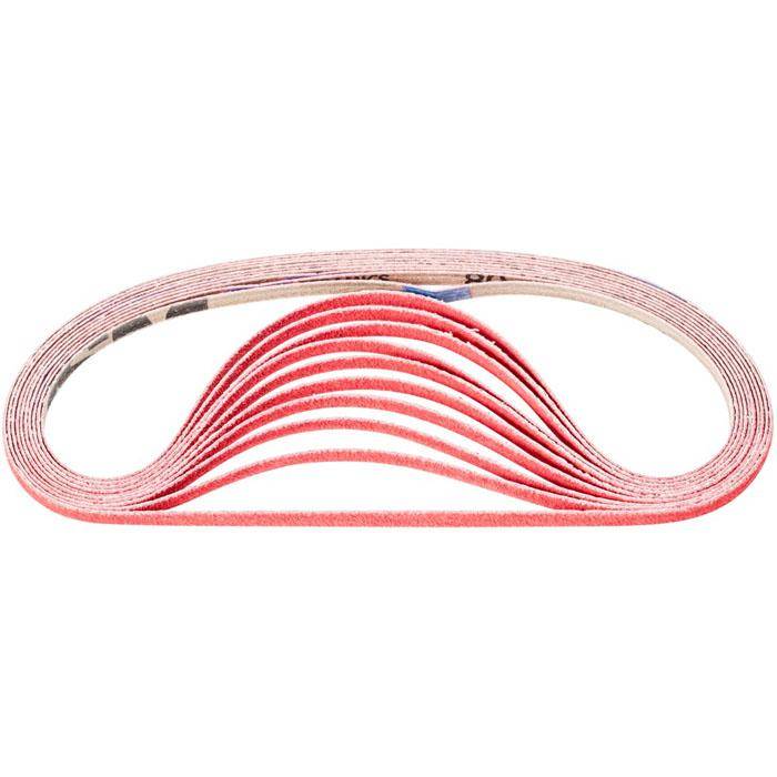 Schleifband - PFERD - Keramikkorn CO-COOL - Korngröße 80 - Bezeichnung BA 6/520 CO-COOL 80 - Maße (T x L) 6 x 520 mm - ISO 2976 - VE 100 Stück -