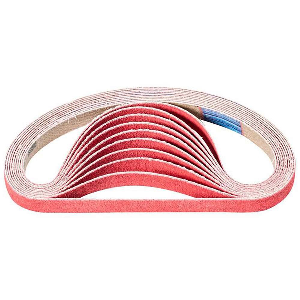 Schleifband - PFERD - Keramikkorn CO-COOL - Korngröße 120 - Bezeichnung BA 10/330 CO-COOL 120 - Maße (T x L) 10 x 330 mm - ISO 2976 - VE 100 Stück