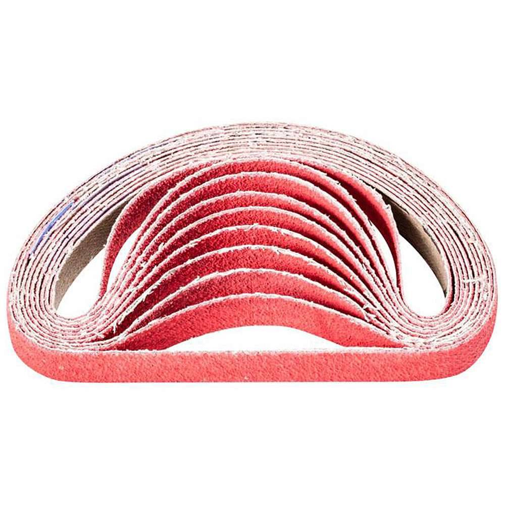 Schleifband - PFERD - Keramikkorn CO-COOL - Korngröße 80 - Bezeichnung BA 12/305 CO-COOL 80 - Maße (T x L) 12 x 305 mm - VE 100 Stück - Preis per