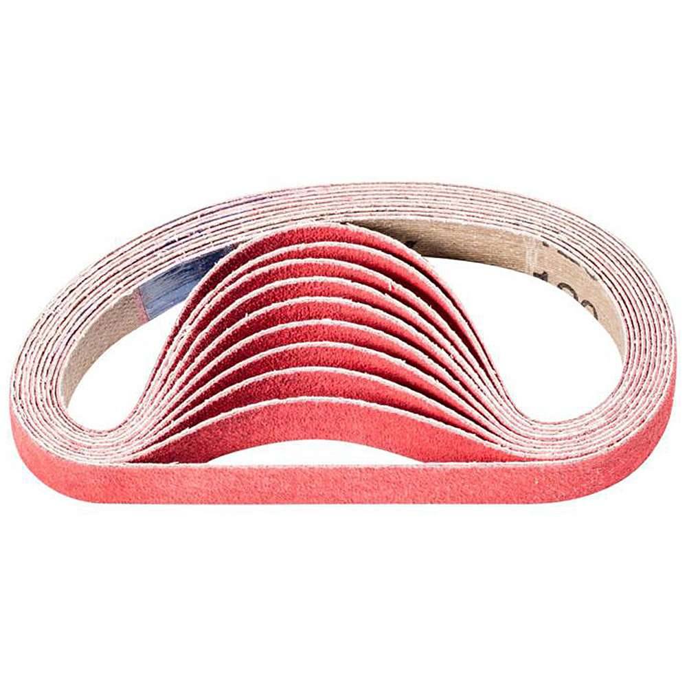 Schleifband - PFERD - Keramikkorn CO-COOL - Korngröße 120 - Bezeichnung BA 12/305 CO-COOL 120 - Maße (T x L) 12 x 305 mm - VE 100 Stück - Preis pe