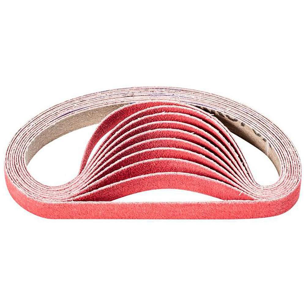 Schleifband - PFERD - Keramikkorn CO-COOL - Korngröße 120 - Bezeichnung BA 12/330 CO-COOL 120 - Maße (T x L) 12 x 330 mm - VE 100 Stück - Preis pe