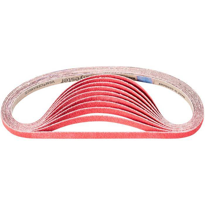 Schleifband - PFERD - Keramikkorn CO-COOL - Korngröße 60 - Bezeichnung BA 12/610 CO-COOL 60 - Maße (T x L) 12 x 610 mm - VE 100 Stück - Preis per