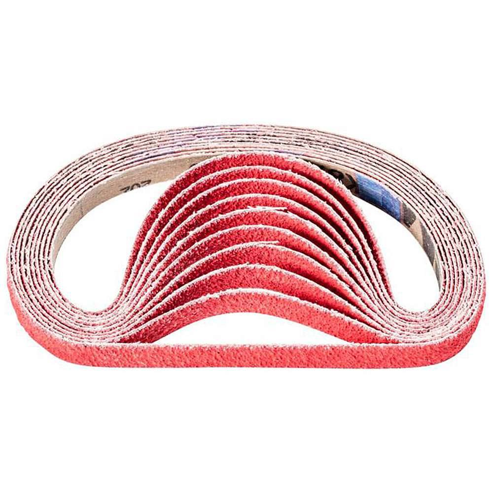 Schleifband - PFERD - Keramikkorn CO-COOL - Korngröße 40 - Bezeichnung BA 13/457 CO-COOL 40 - Maße (T x L) 13 x 457 mm - ISO 2976 - VE 100 Stück
