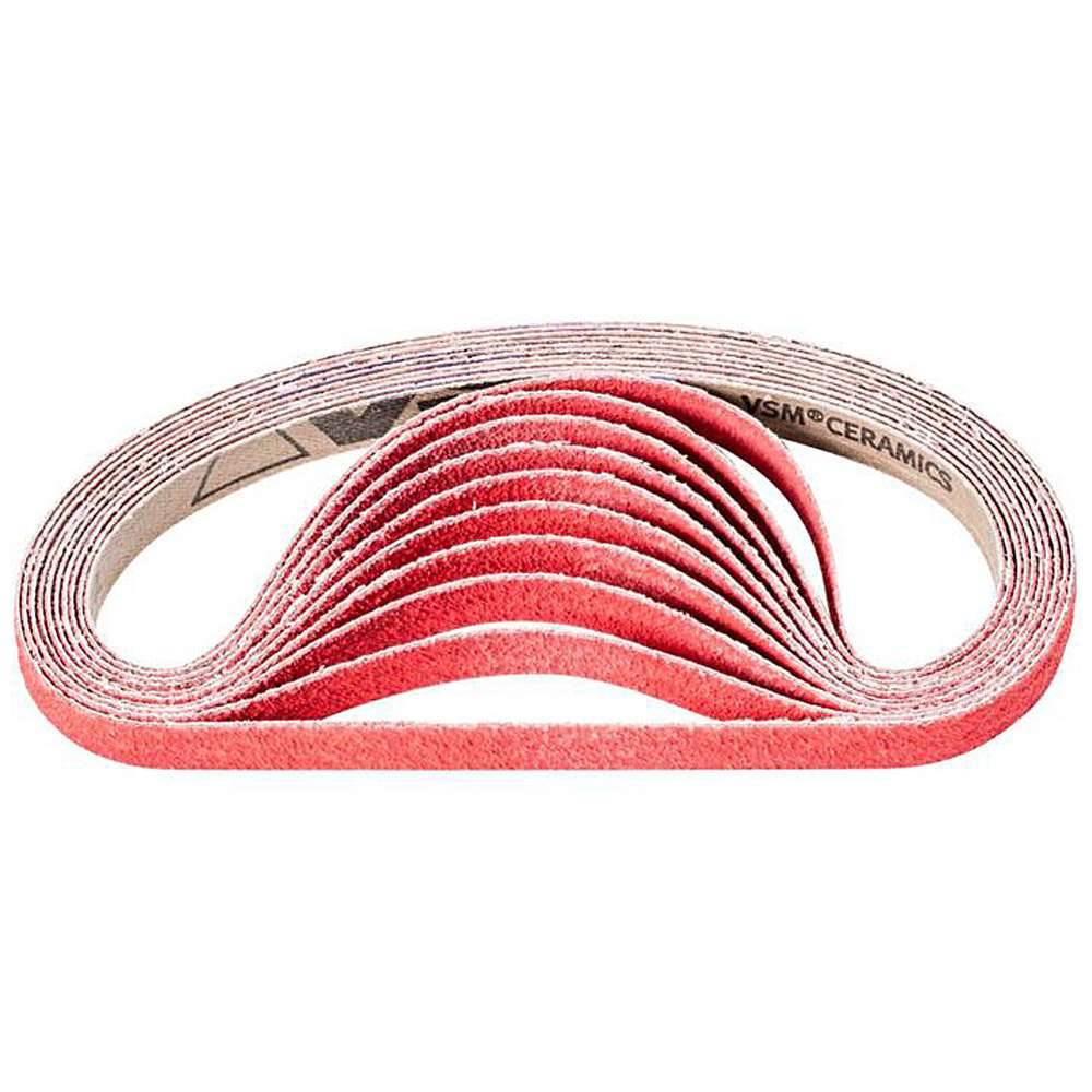 Schleifband - PFERD - Keramikkorn CO-COOL - Korngröße 60 - Bezeichnung BA 13/457 CO-COOL 60 - Maße (T x L) 13 x 457 mm - VE 100 Stück - Preis per