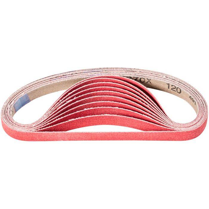 Schleifband - PFERD - Keramikkorn CO-COOL - Korngröße 120 - Bezeichnung BA 16/480 CO-COOL 120 - Maße (T x L) 16 x 480 mm - VE 50 Stück - Preis per