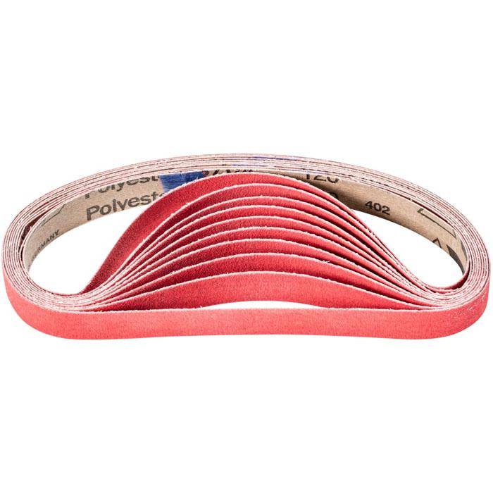 Schleifband - PFERD - Keramikkorn CO-COOL - Korngröße 120 - Bezeichnung BA 20/520 CO-COOL 120 - Maße (T x L) 20 x 520 mm - ISO 2976 - VE 20 Stück