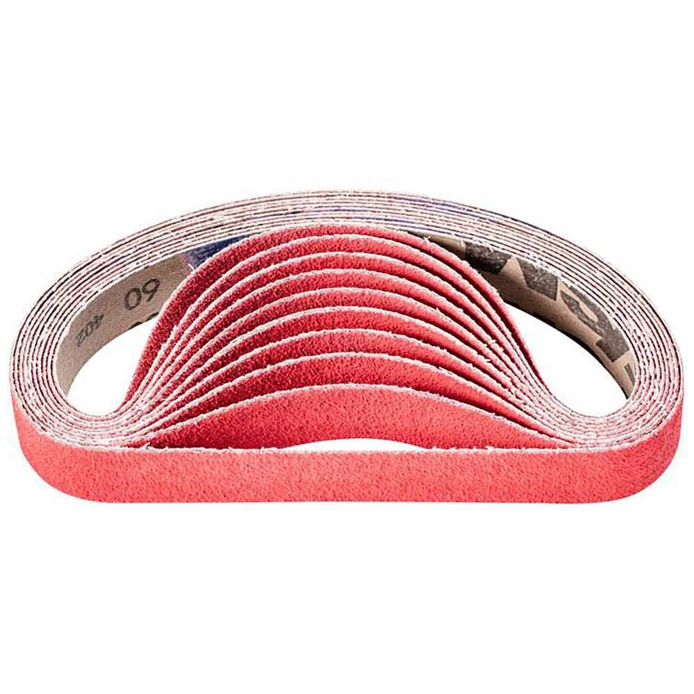 Schleifband - PFERD - Keramikkorn CO-COOL - Korngröße 60 - Bezeichnung BA 25/480 CO-COOL 60 - Maße (T x L) 25 x 480 mm - ISO 2976 - VE 20 Stück -