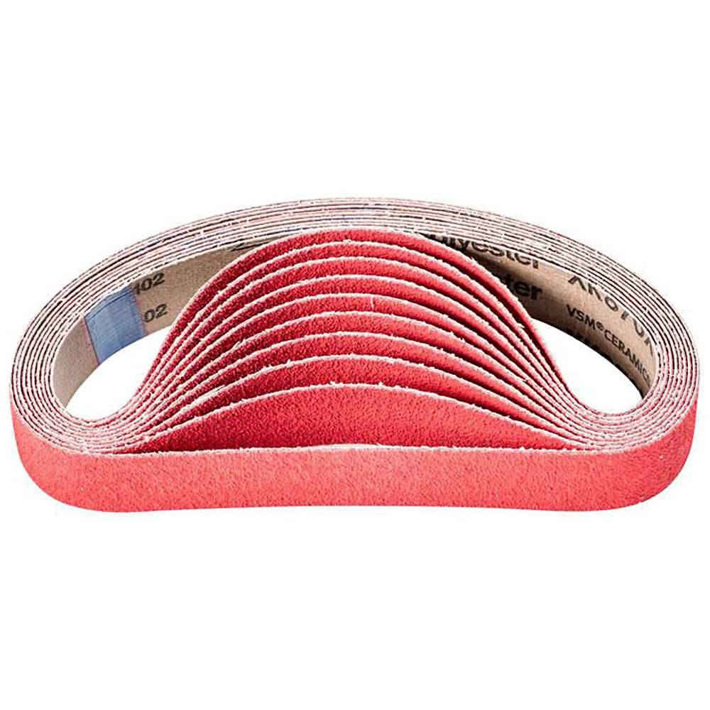 Schleifband - PFERD - Keramikkorn CO-COOL - Korngröße 60 - Bezeichnung BA 30/533 CO-COOL 60 - Maße (T x L) 30 x 533 mm - VE 20 Stück - Preis per